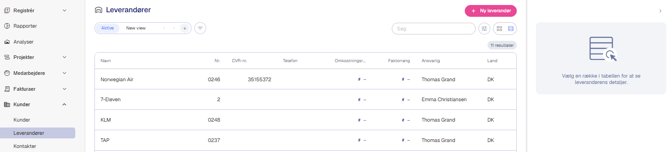 Supplier overview help navigation DK