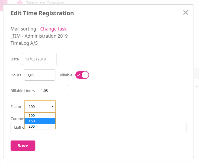 Your settings may differ depending on the settings in web